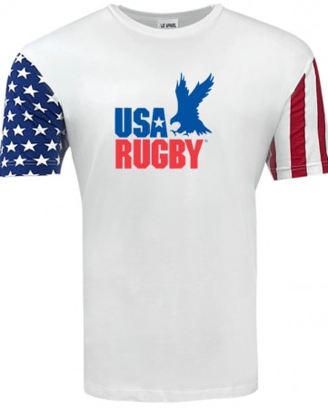 USA Rugby Stars and Stripes Throwback Logo Tee