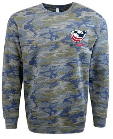 USA Rugby Camo Edition Crest Logo Crew Sweatshirt