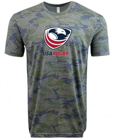 USA Rugby Camo Edition Crest Logo Supersoft Tee