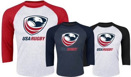 USA Rugby 3/4 Sleeve Raglan Shirt