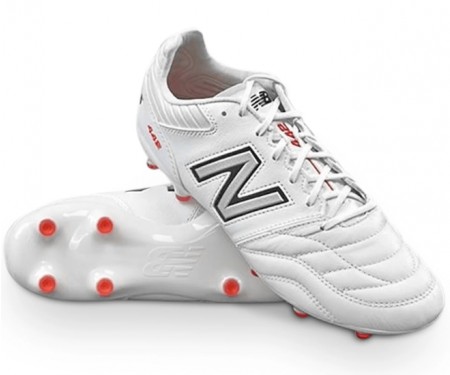 New Balance 442 V2 Pro (FG) Boots - White/Silver