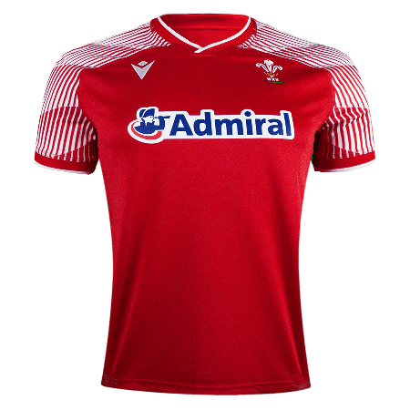 Wales Rugby Union 7's Home Jersey 20/21 by Macron