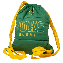 Springboks Rugby Premium Padded Drawstring Bag