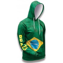 Brazil World Sublimated Warmup Hoodie