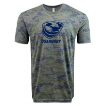 USA Rugby Tonal Camo Edition Crest Logo Supersoft Tee