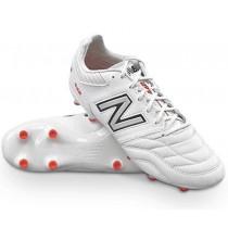 New Balance 442 V2 Pro (FG) Wide Boots - White/Silver